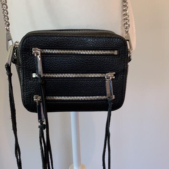 Rebecca Minkoff black leather mini zip bag - Picture 2 of 7